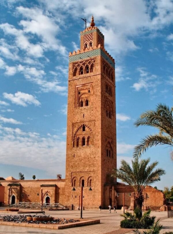 Koutoubia Mosque in Marrakech, starting point for Morocco tours and Sahara desert trips